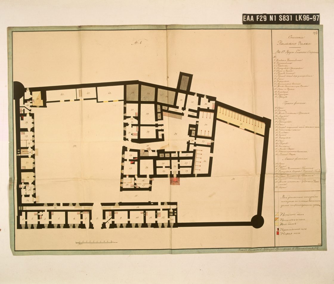 1826 30.nov. 1.korruse ü-e plaan,J.D.Bantelmann,EAA 29,1,831